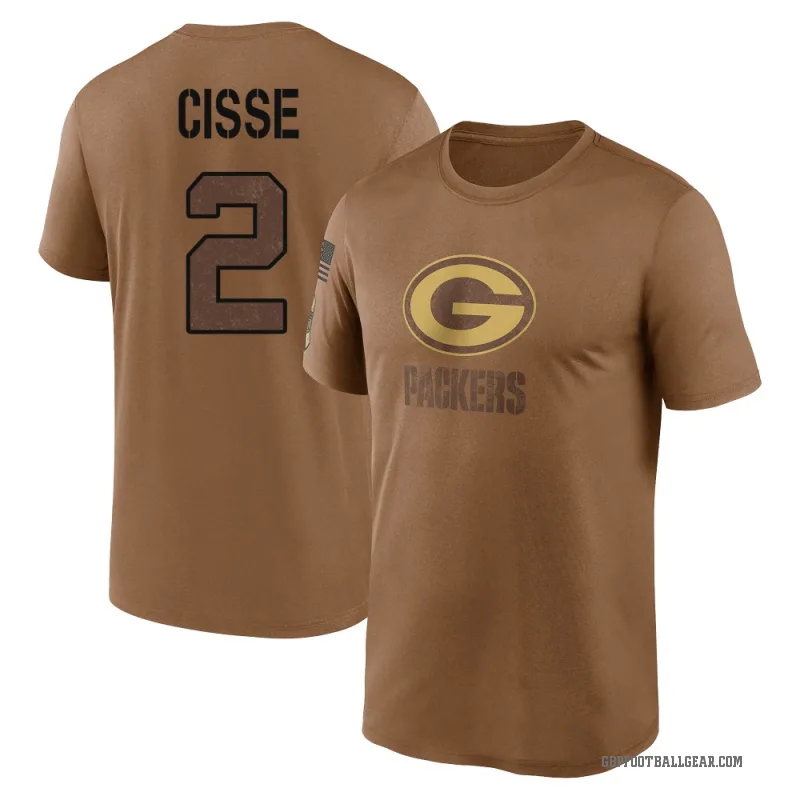 Brandon Cisse Men's Brown Green Bay Packers 2023 Salute To Service Performance T-Shirt