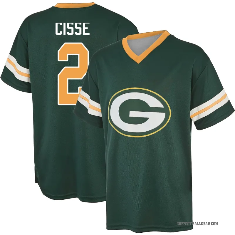 Brandon Cisse Men's Green Green Bay Packers Game Day V-Neck T-Shirt