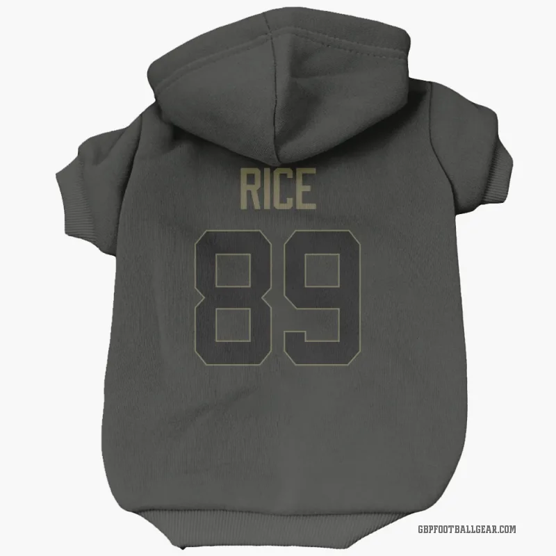 Brenden Rice  Black Green Bay Packers  Service Cat & Dog Pet Hoodie
