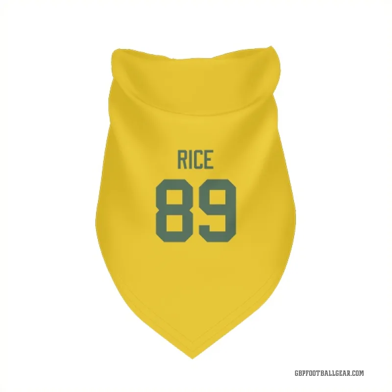 Brenden Rice  Gold Green Bay Packers  Cat & Dog Pet Bandana