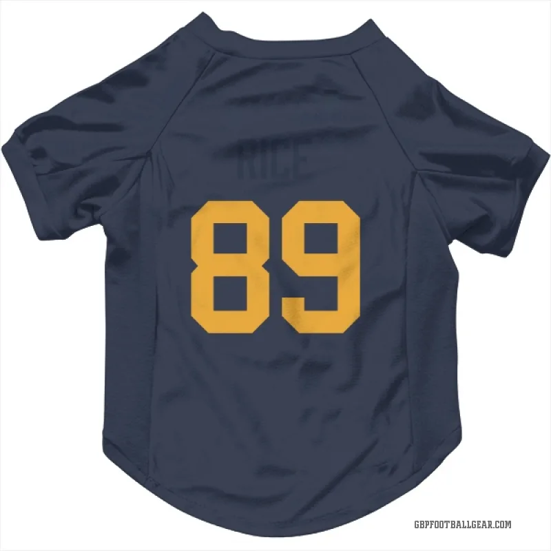 Brenden Rice  Navy Green Bay Packers  Cat & Dog Pet Jersey