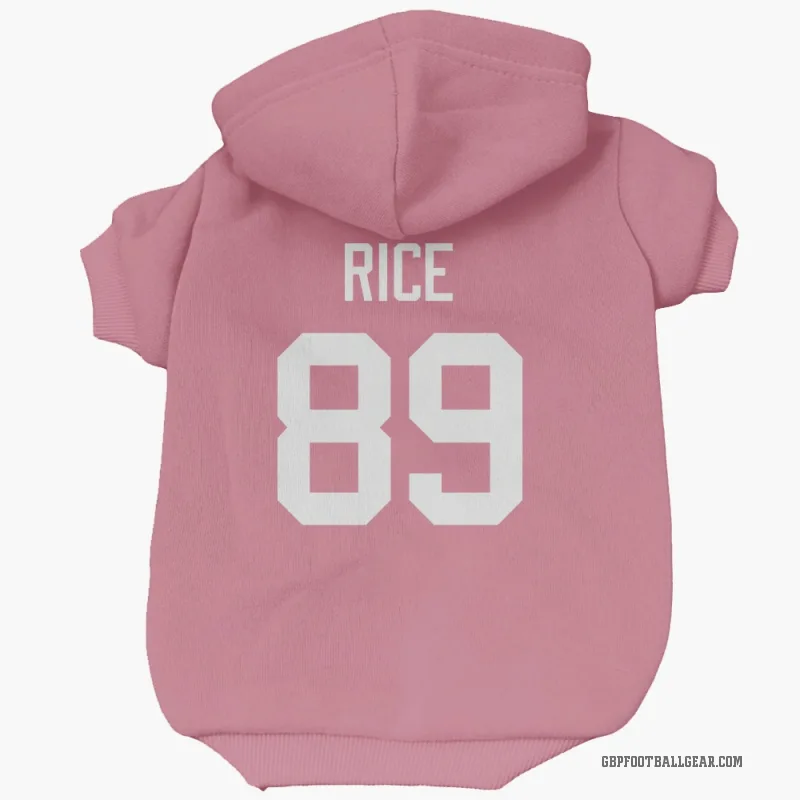 Brenden Rice  Pink Green Bay Packers  Cat & Dog Pet Hoodie