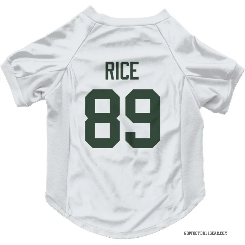 Brenden Rice  White Green Bay Packers  Cat & Dog Pet Jersey