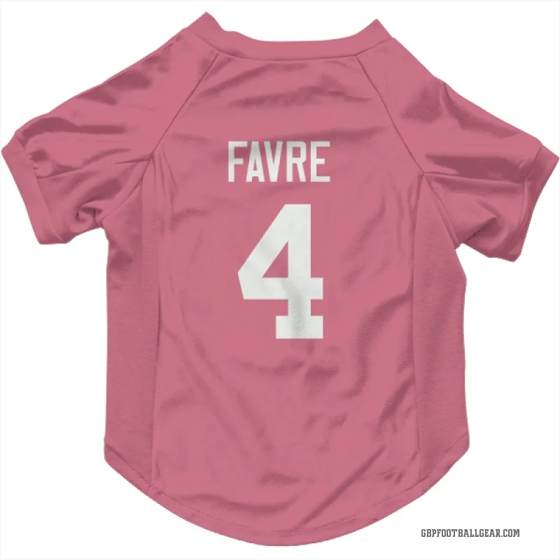 Brett Favre  Pink Green Bay Packers  Cat & Dog Pet Jersey