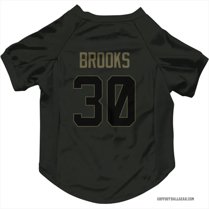 Chris Brooks  Black Green Bay Packers  Service Cat & Dog Pet Jersey