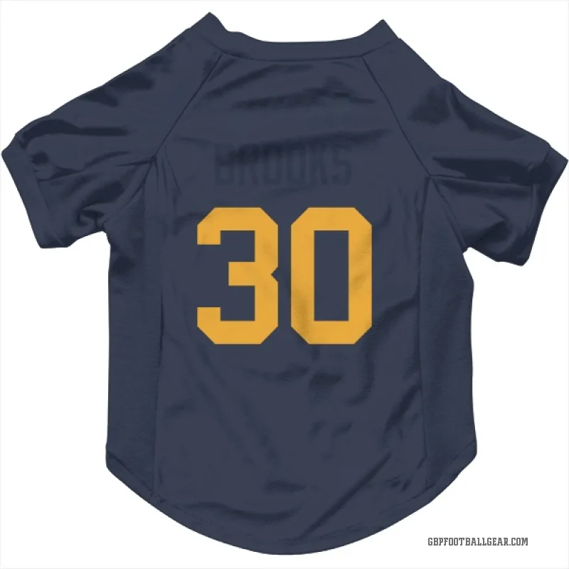 Chris Brooks  Navy Green Bay Packers  Cat & Dog Pet Jersey