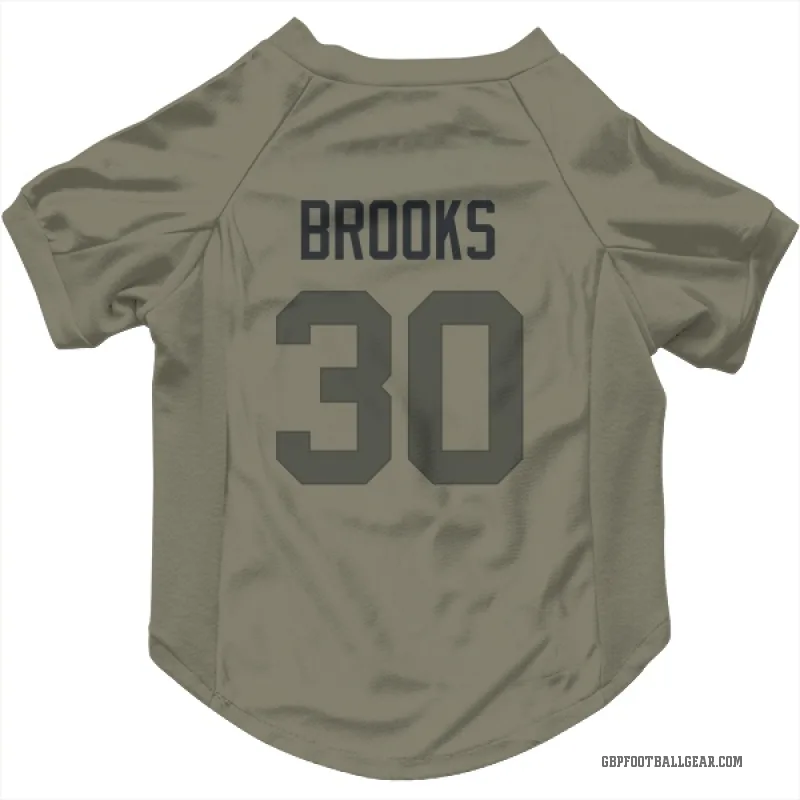 Chris Brooks  Olive Green Bay Packers  Cat & Dog Pet Jersey