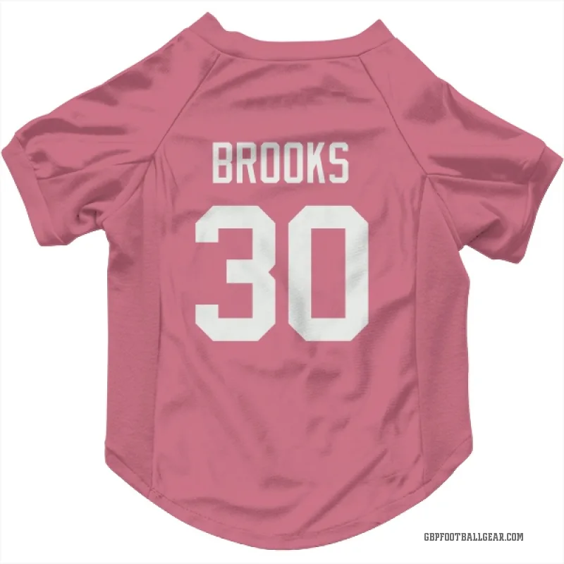 Chris Brooks  Pink Green Bay Packers  Cat & Dog Pet Jersey