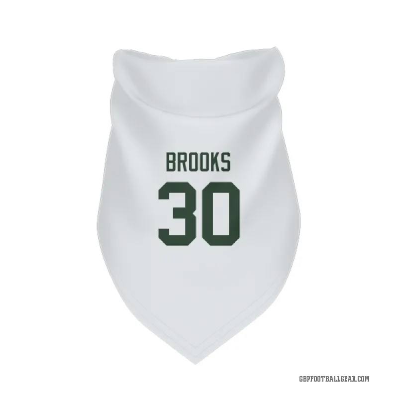 Chris Brooks  White Green Bay Packers  Cat & Dog Pet Bandana