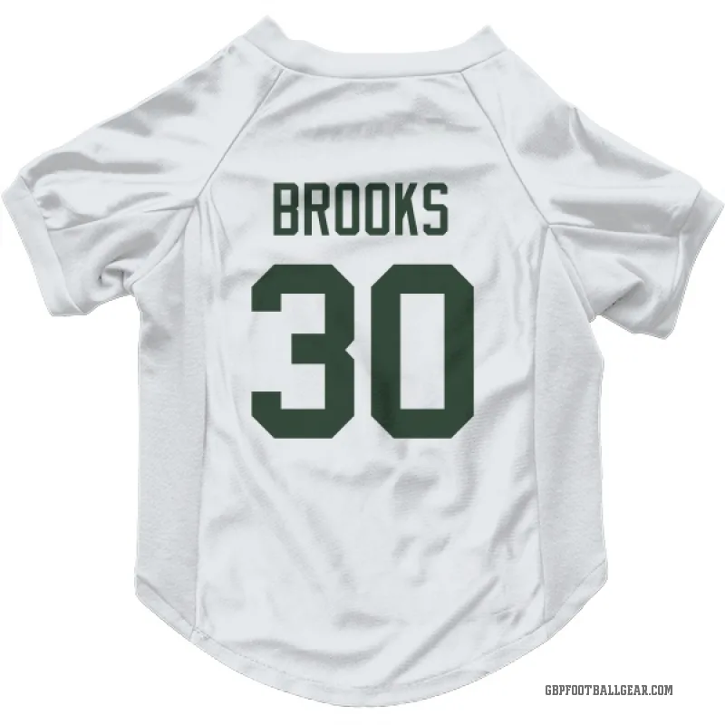 Chris Brooks  White Green Bay Packers  Cat & Dog Pet Jersey