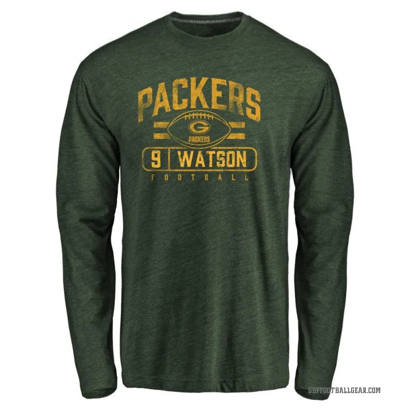 Christian Watson Men's Green Green Bay Packers Flanker Long Sleeve T-Shirt -