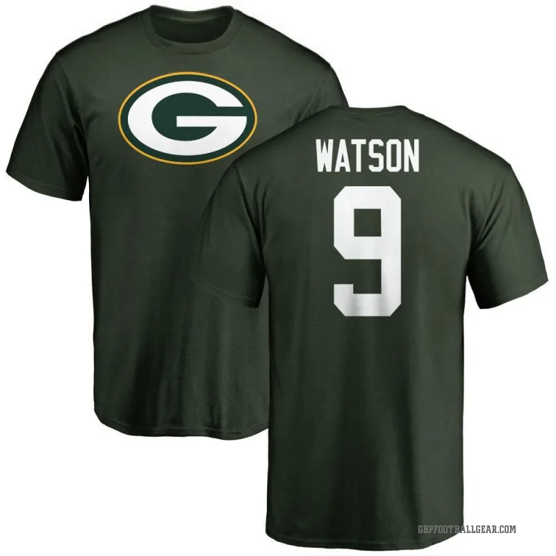 Christian Watson Youth Green Green Bay Packers Logo T-Shirt -