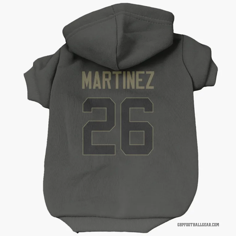 Damien Martinez  Black Green Bay Packers  Service Cat & Dog Pet Hoodie