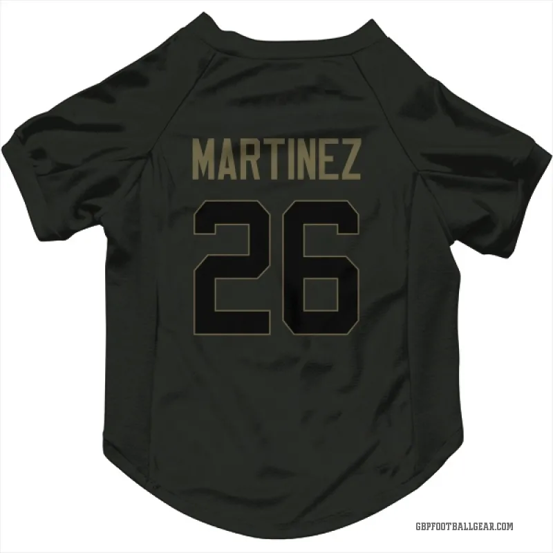 Damien Martinez  Black Green Bay Packers  Service Cat & Dog Pet Jersey