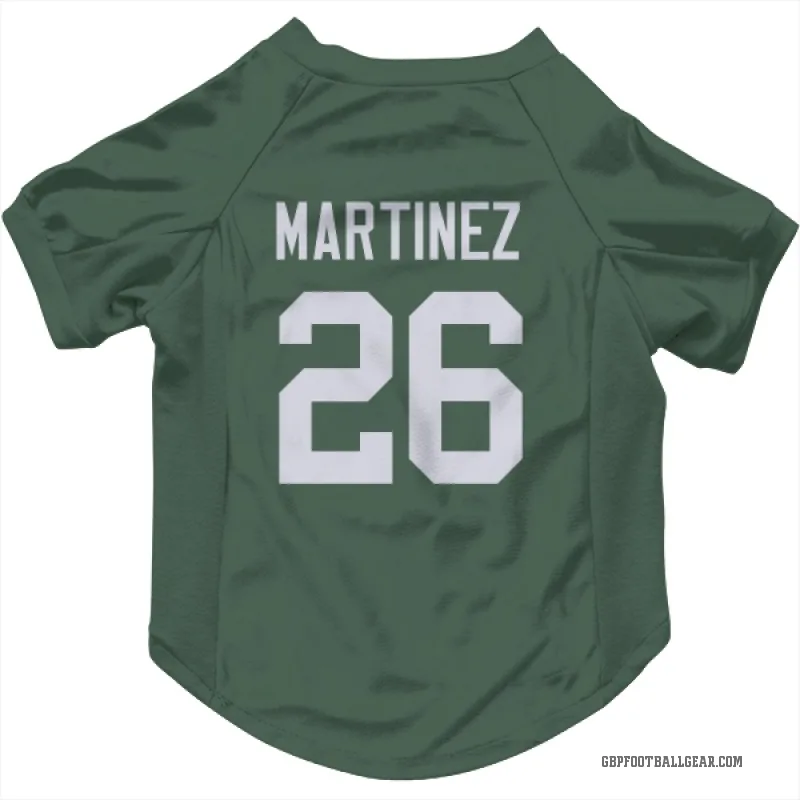 Damien Martinez  Green Green Bay Packers  Cat & Dog Pet Jersey