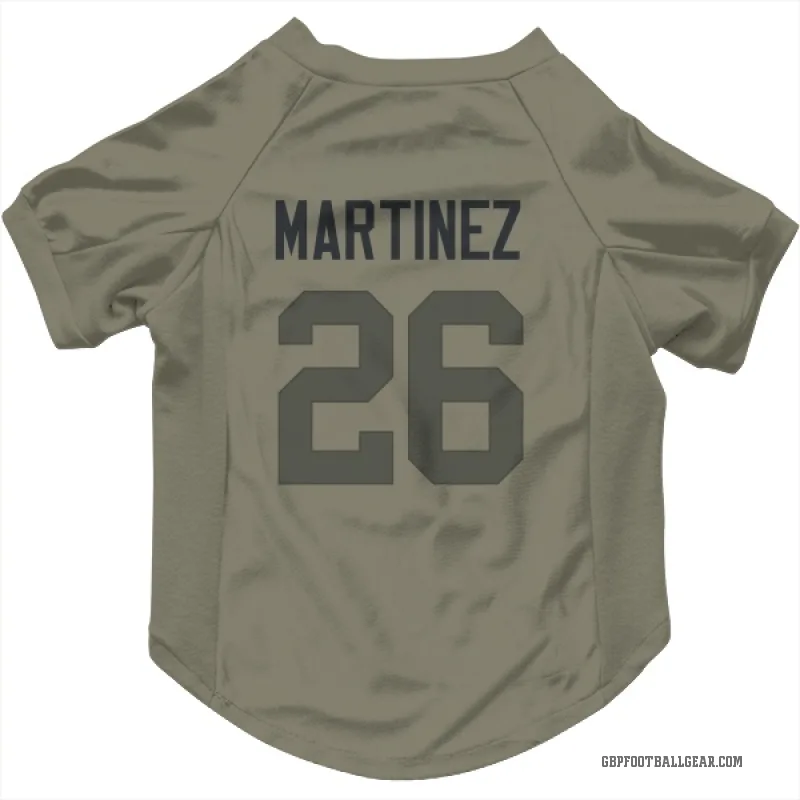 Damien Martinez  Olive Green Bay Packers  Cat & Dog Pet Jersey