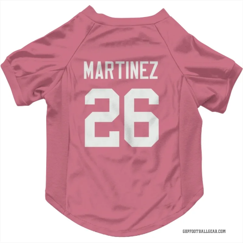 Damien Martinez  Pink Green Bay Packers  Cat & Dog Pet Jersey