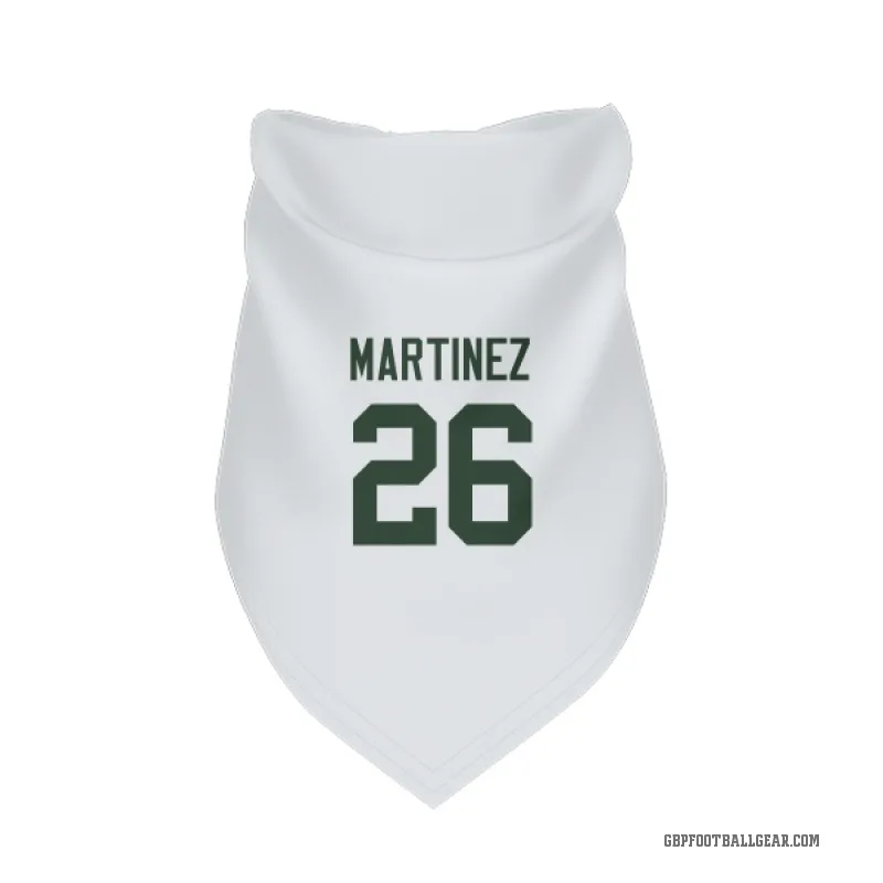 Damien Martinez  White Green Bay Packers  Cat & Dog Pet Bandana
