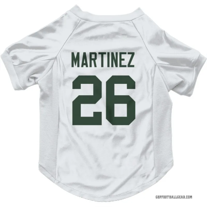Damien Martinez  White Green Bay Packers  Cat & Dog Pet Jersey