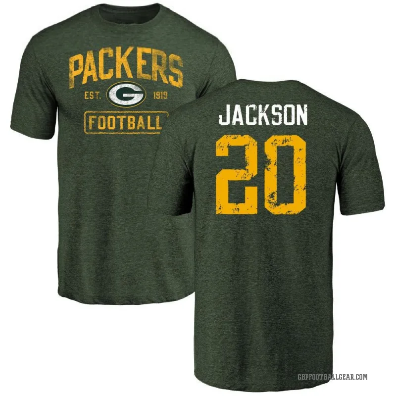 Domani Jackson Men's Green Green Bay Packers Distressed T-Shirt