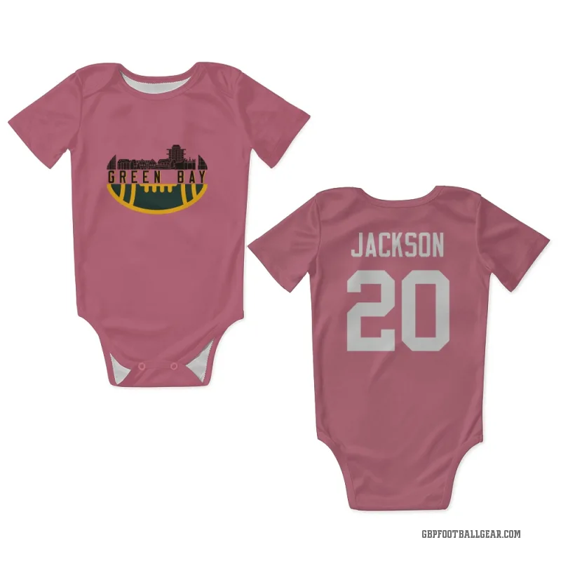 Domani Jackson  Pink Green Bay Packers  Newborn & Infant Bodysuit