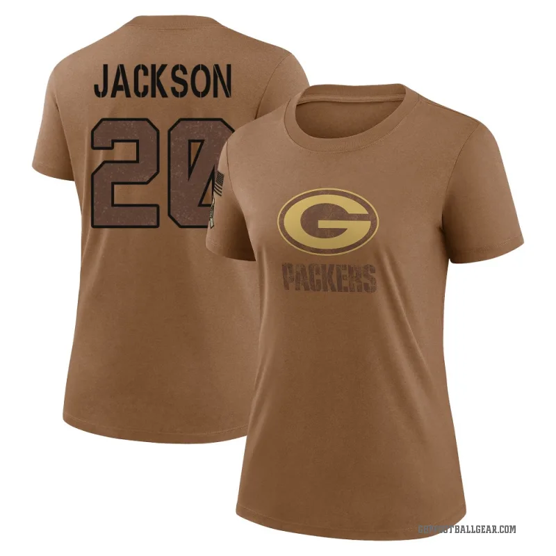 Domani Jackson Women's Brown Green Bay Packers 2023 Salute To Service Performance T-Shirt