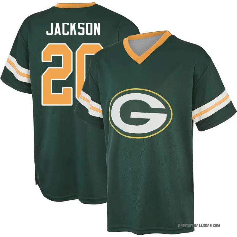 Domani Jackson Youth Green Green Bay Packers Game Day V-Neck T-Shirt