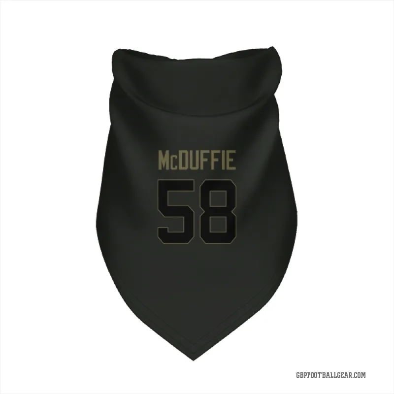 Isaiah McDuffie  Black Green Bay Packers  Service Cat & Dog Pet Bandana