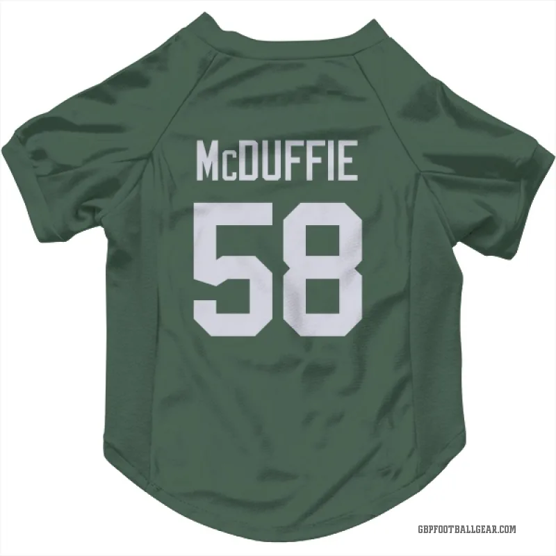 Isaiah McDuffie  Green Green Bay Packers  Cat & Dog Pet Jersey