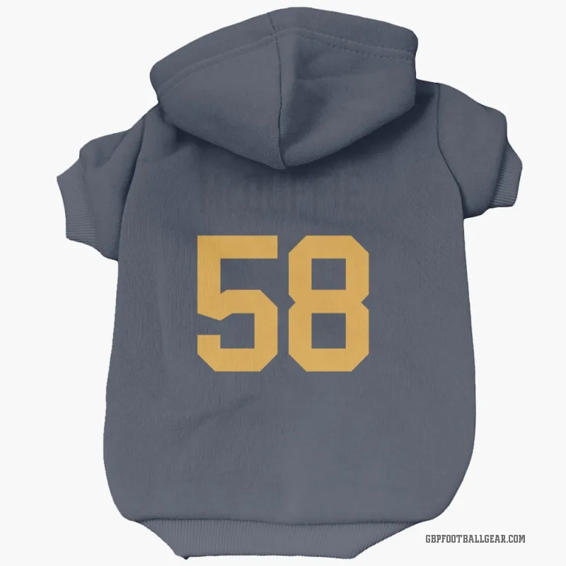 Isaiah McDuffie  Navy Green Bay Packers  Cat & Dog Pet Hoodie