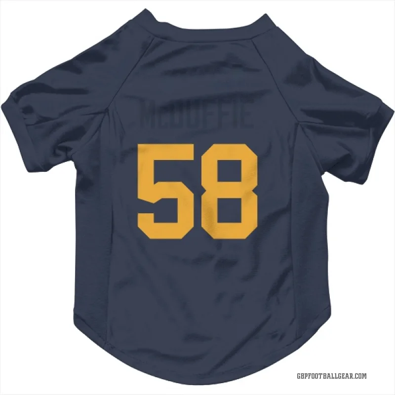 Isaiah McDuffie  Navy Green Bay Packers  Cat & Dog Pet Jersey