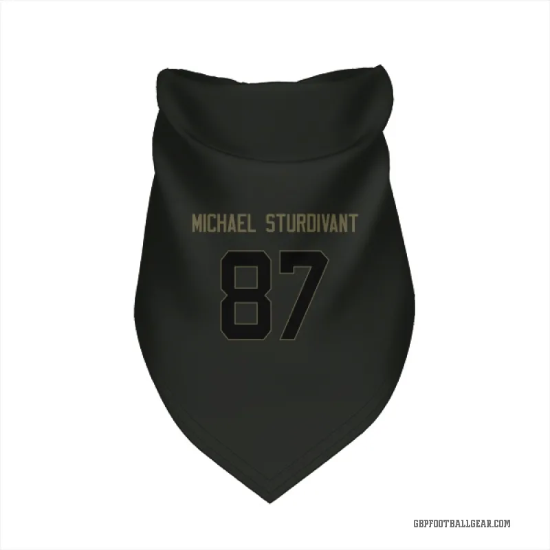 J. Michael Sturdivant  Black Green Bay Packers  Service Cat & Dog Pet Bandana