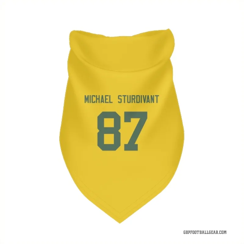 J. Michael Sturdivant  Gold Green Bay Packers  Cat & Dog Pet Bandana