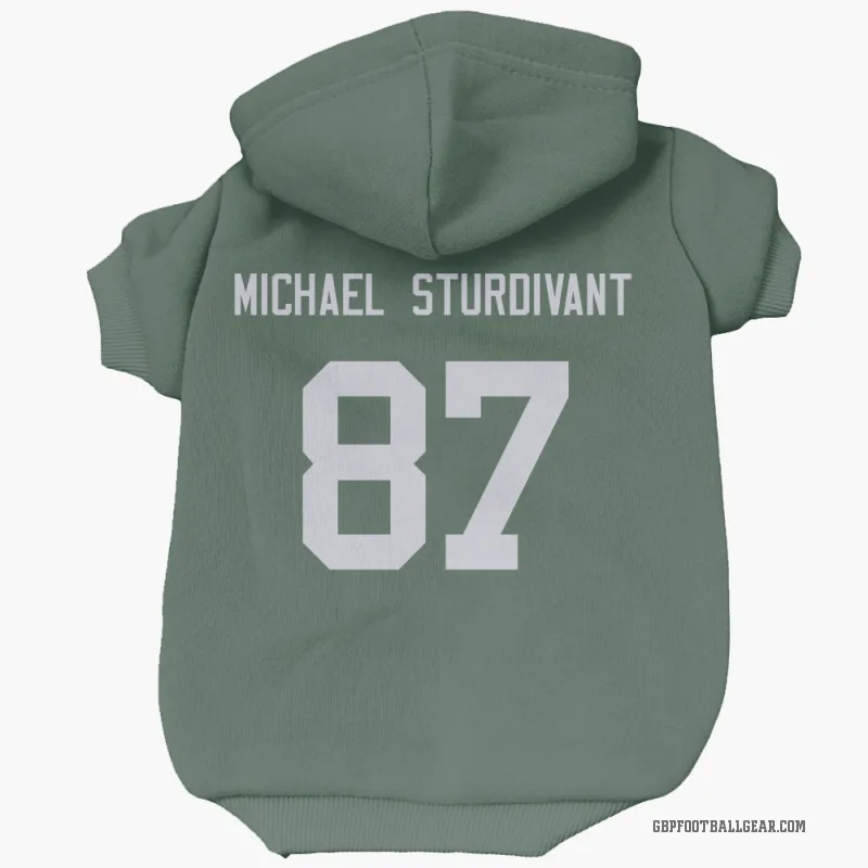 J. Michael Sturdivant  Green Green Bay Packers  Cat & Dog Pet Hoodie