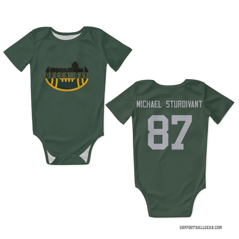 J. Michael Sturdivant  Green Green Bay Packers  Newborn & Infant Bodysuit