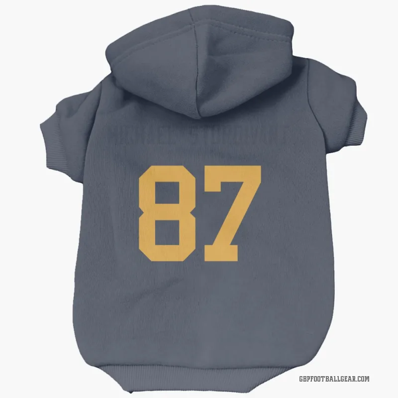 J. Michael Sturdivant  Navy Green Bay Packers  Cat & Dog Pet Hoodie