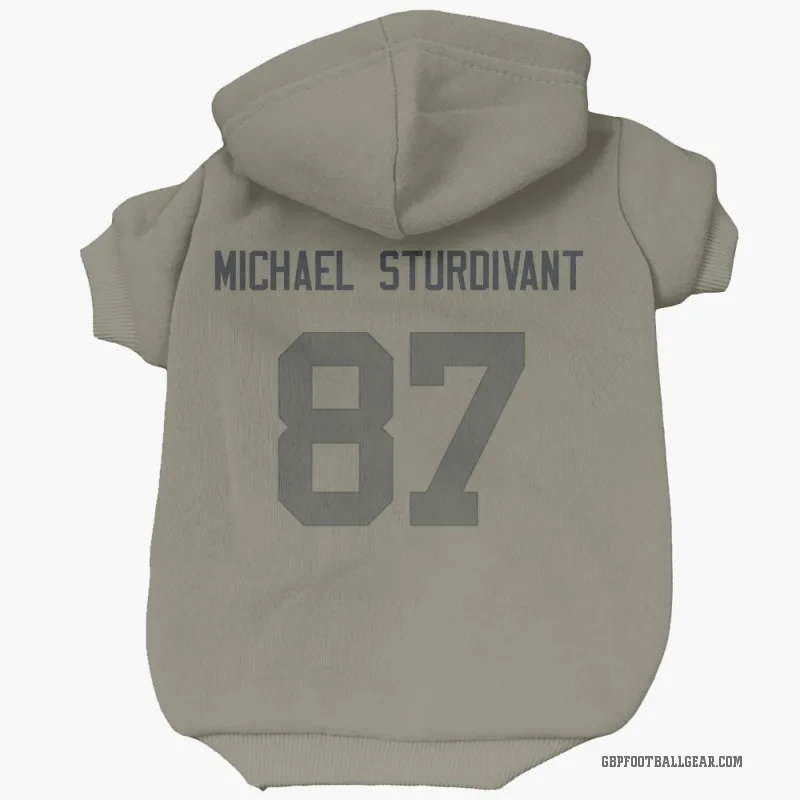 J. Michael Sturdivant  Olive Green Bay Packers  Cat & Dog Pet Hoodie
