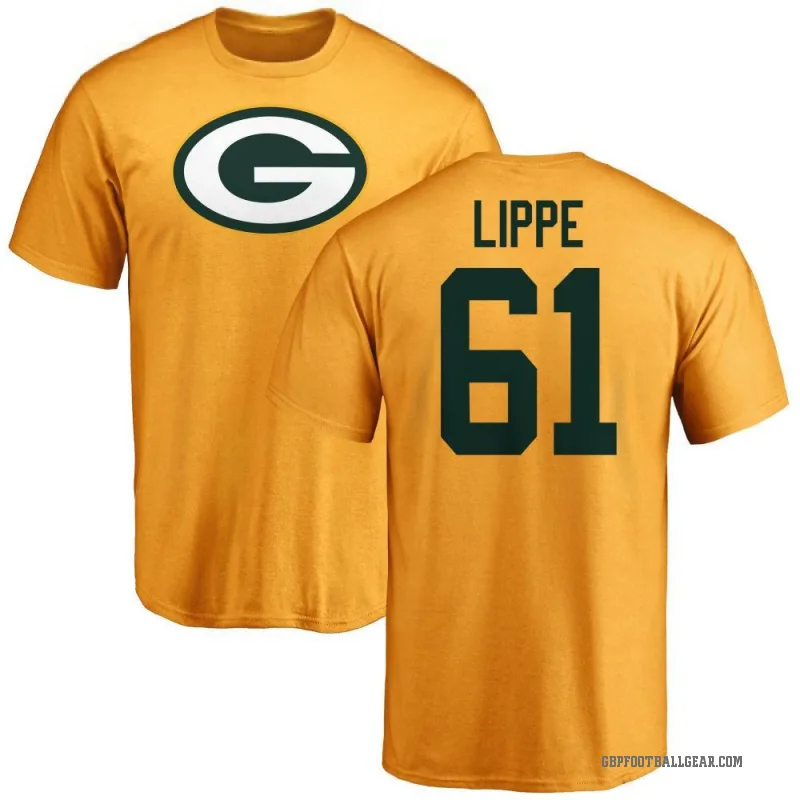 J.J. Lippe Men's Gold Green Bay Packers Logo T-Shirt -
