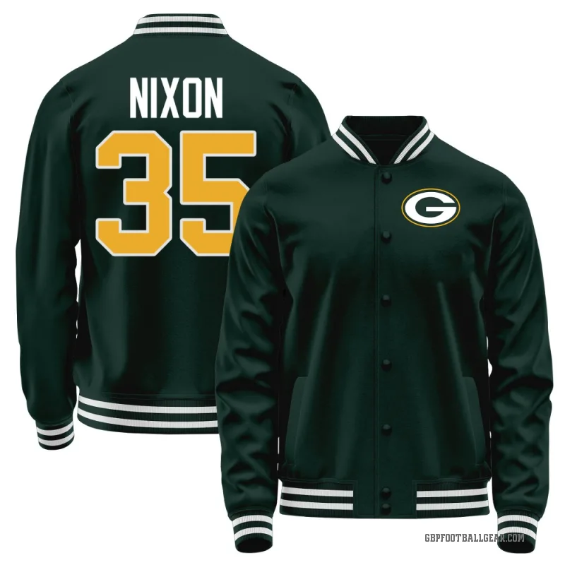 Jaden Nixon Youth Green Green Bay Packers Full-Snap Jacket