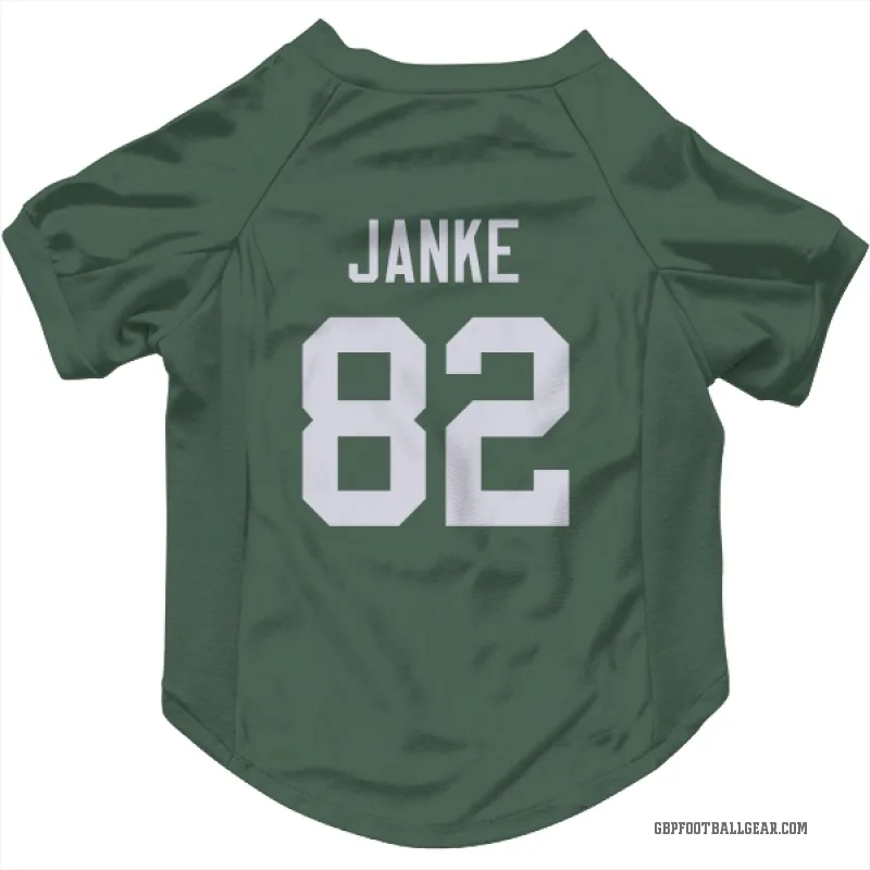 Jadon Janke  Green Green Bay Packers  Cat & Dog Pet Jersey