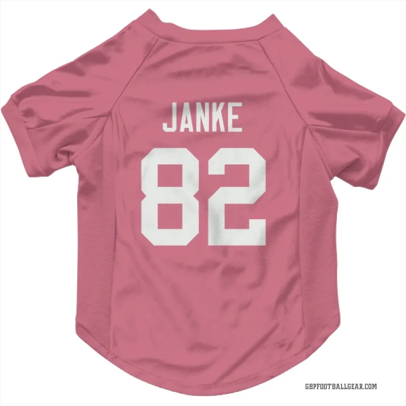 Jadon Janke  Pink Green Bay Packers  Cat & Dog Pet Jersey