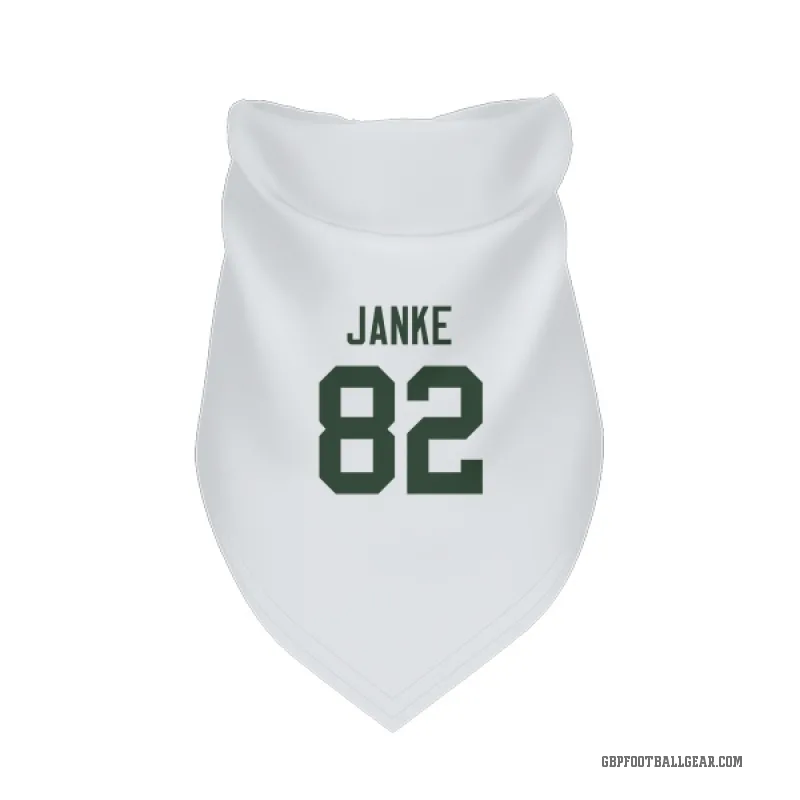 Jadon Janke  White Green Bay Packers  Cat & Dog Pet Bandana