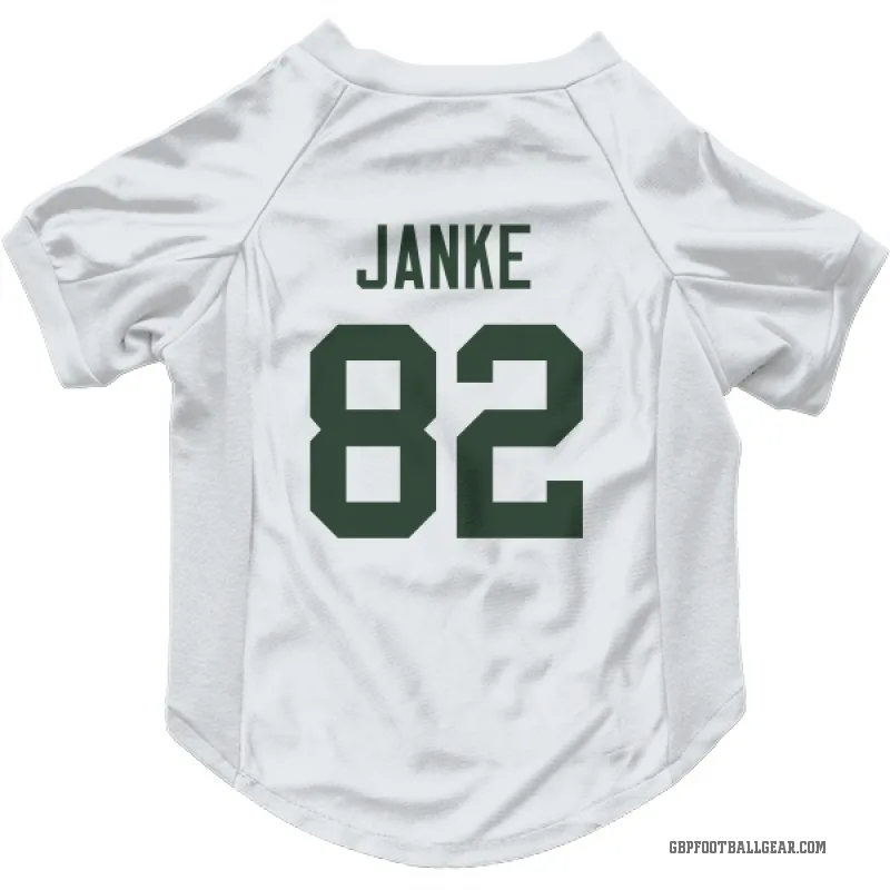 Jadon Janke  White Green Bay Packers  Cat & Dog Pet Jersey
