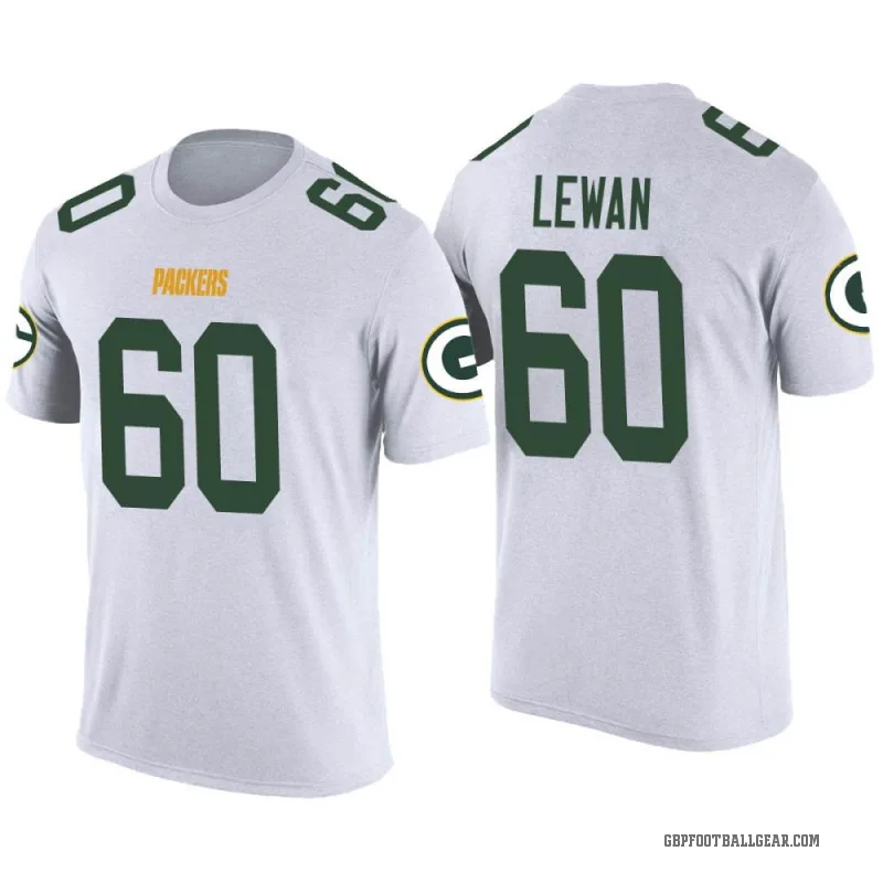 Jason Lewan Men's White Green Bay Packers Color Rush T-Shirt