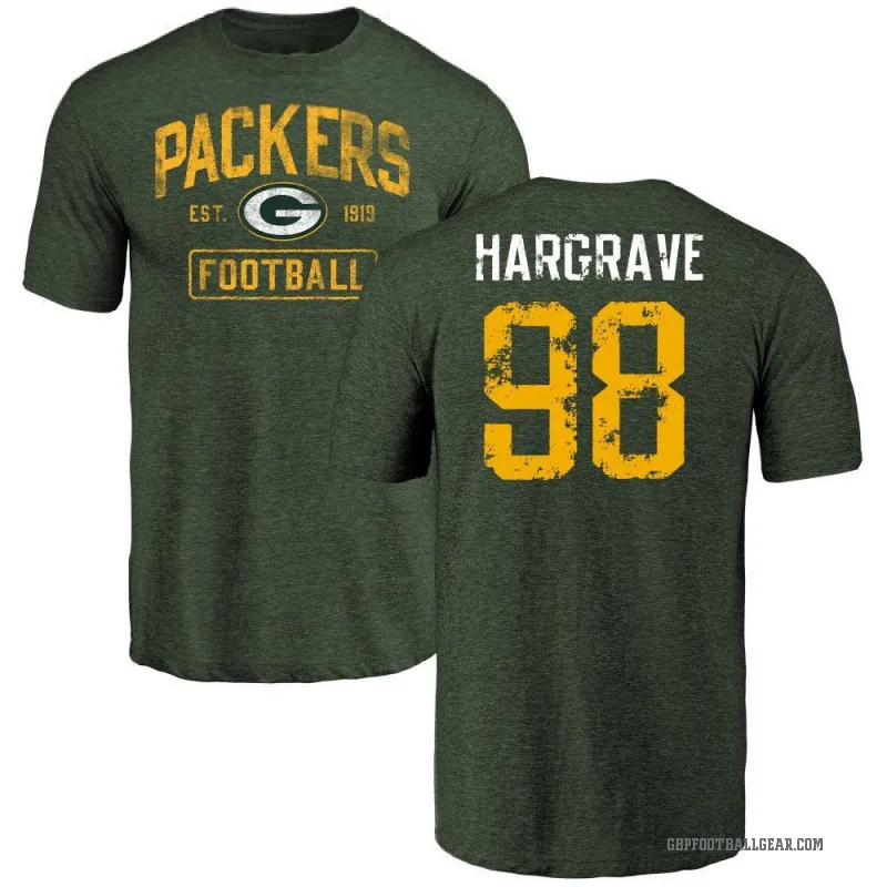Javon Hargrave Men's Green Green Bay Packers Distressed T-Shirt