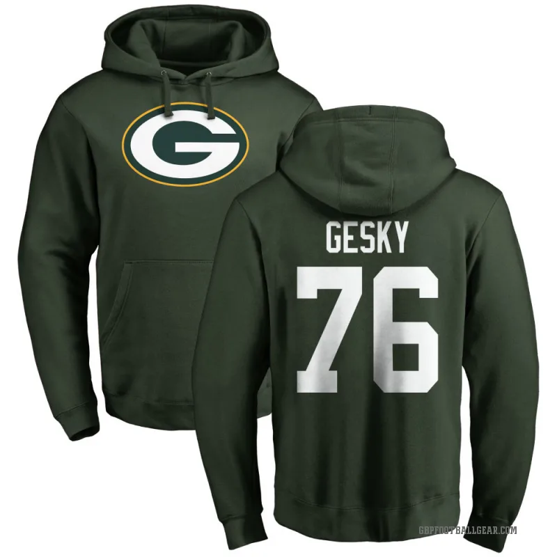 Josh Gesky Men's Green Green Bay Packers Pro Line Logo Pullover Hoodie