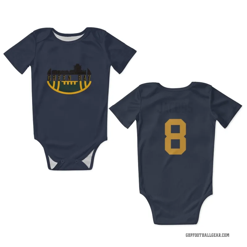 Josh Jacobs  Navy Green Bay Packers  Newborn & Infant Bodysuit