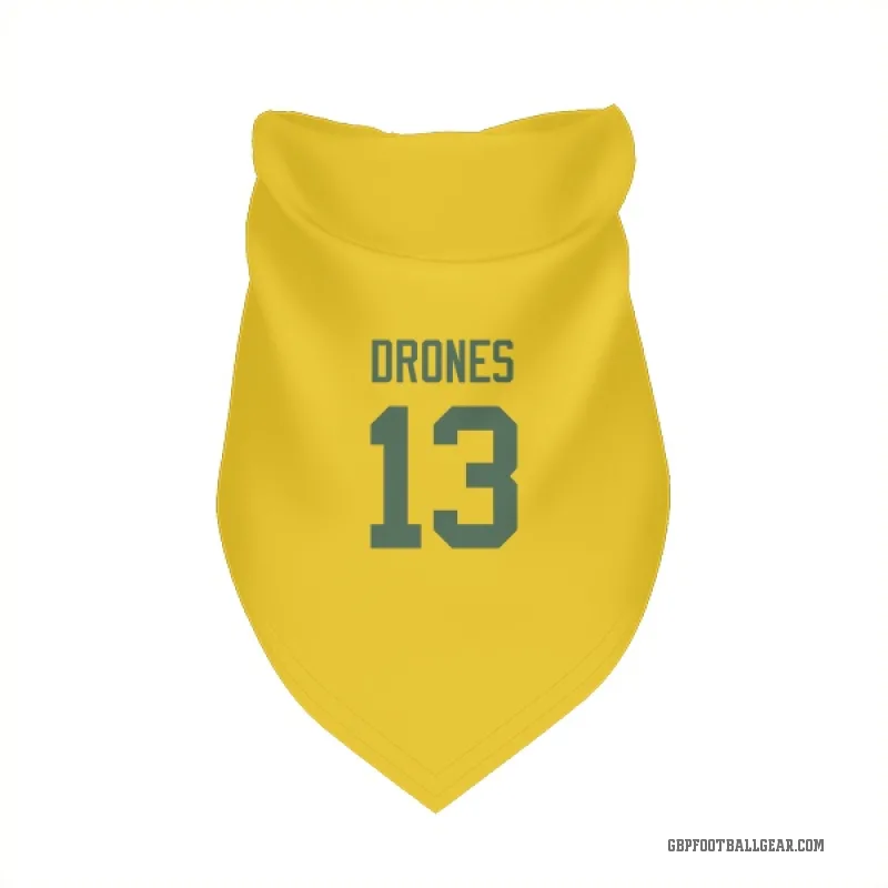 Kyron Drones  Gold Green Bay Packers  Cat & Dog Pet Bandana