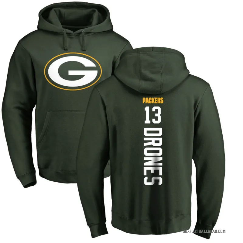 Kyron Drones Men's Green Green Bay Packers Pro Line Backer Pullover Hoodie