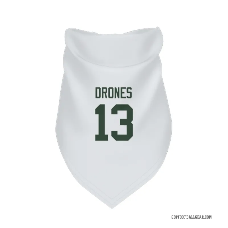 Kyron Drones  White Green Bay Packers  Cat & Dog Pet Bandana